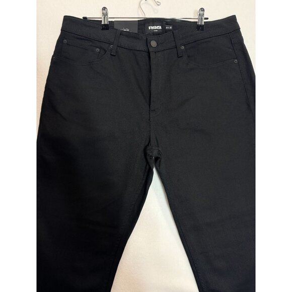 RSQ Black Slim Taper Jeans W36 L30 Mens Casual Denim Pants - Picture 12 of 12